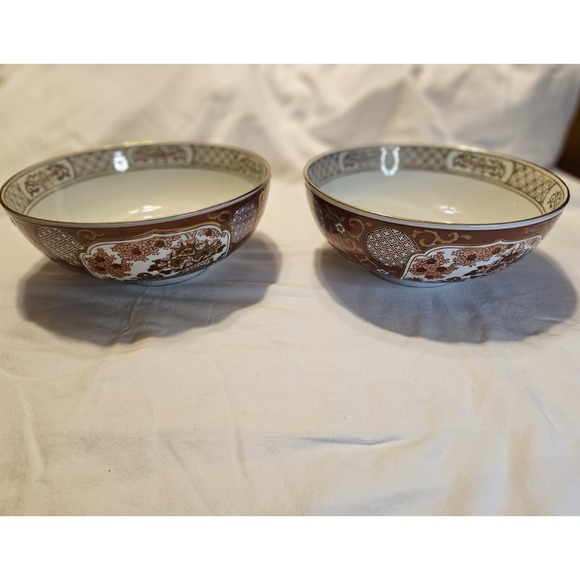 2 Vintage Gold Imari Hand Painted 10